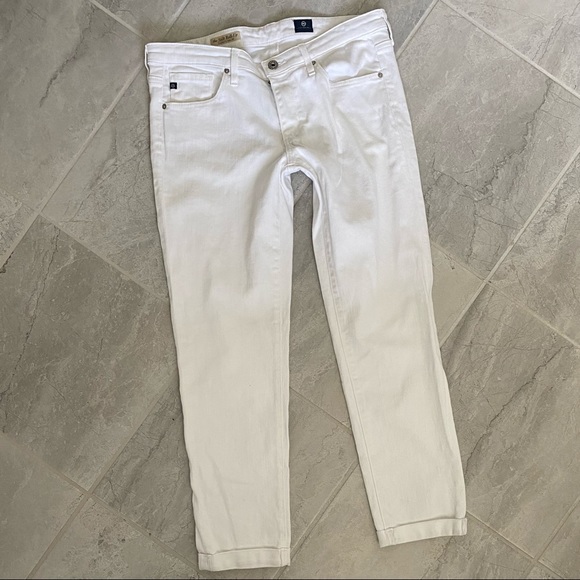 AG White stilt roll-up Cigarette Jean 29 - Picture 4 of 7
